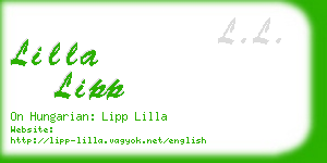 lilla lipp business card